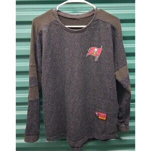Tampa Bay Buccaneers Women Long Sleeve Shirt Light Sweater Size M/Lg Black Gray